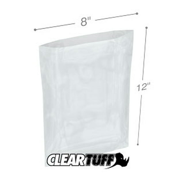 Four Star Plastics 2 Cases 1000/Case 6x10 2 Mil Flat Poly Bags 